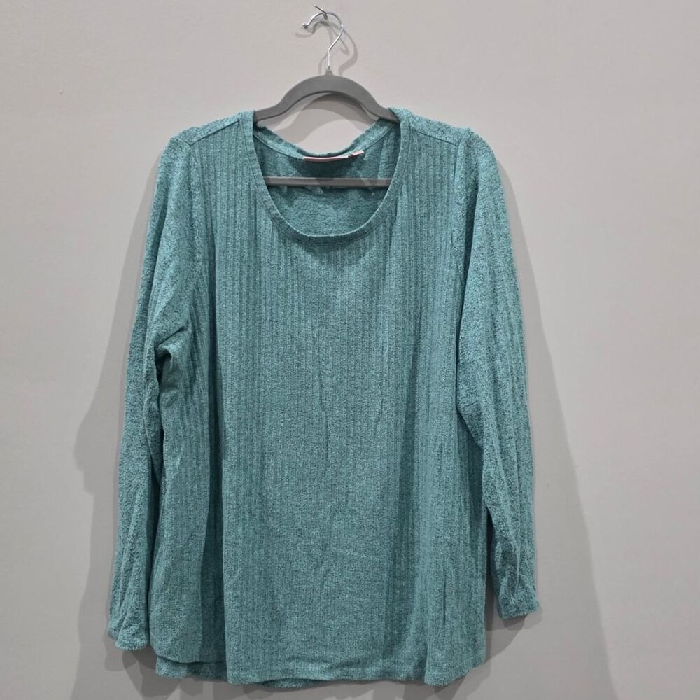 Evri Women's Blue and Green Shirt